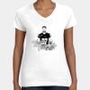Women's Fine Jersey V-Neck Tee Thumbnail